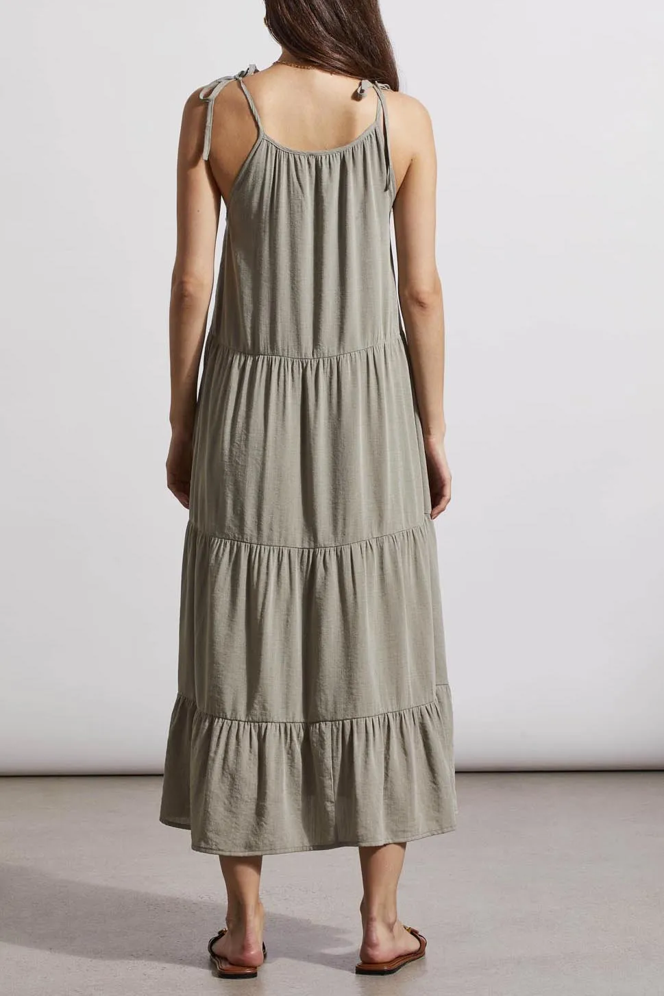 Lined Sleeveless Dress with Adjustable Straps