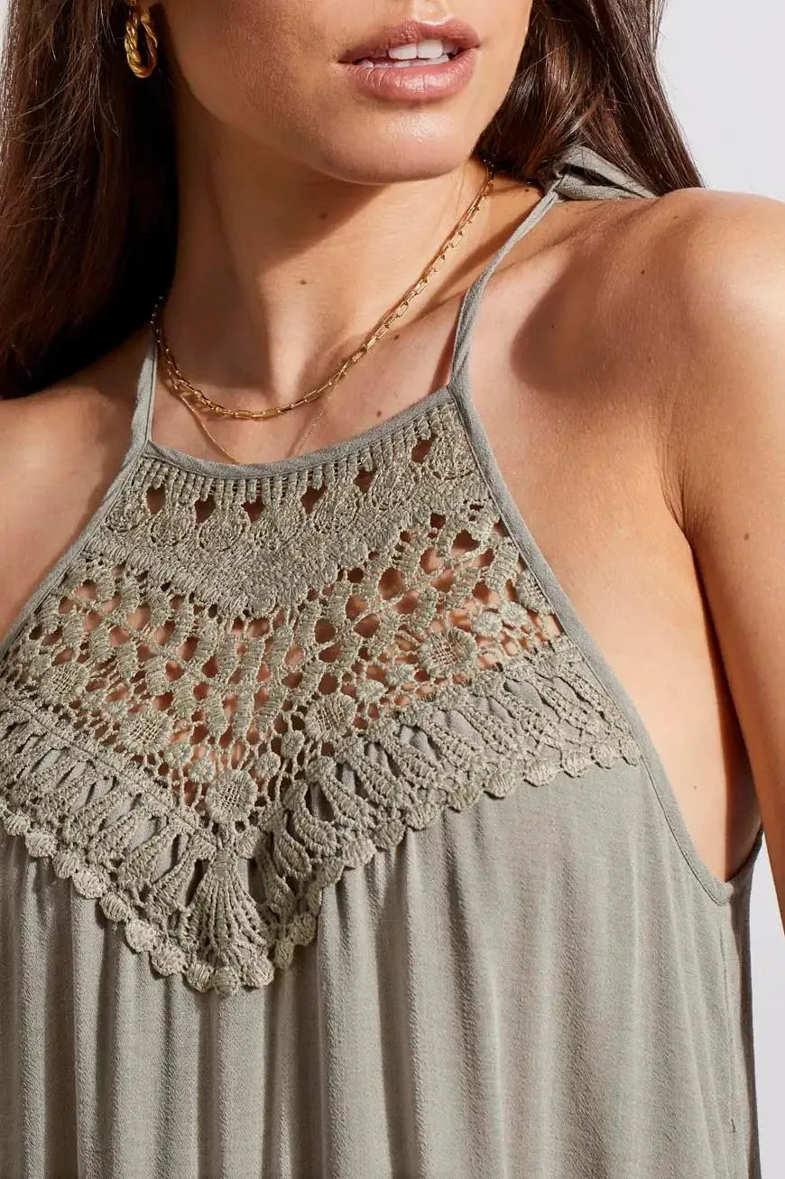 Lined Sleeveless Dress with Adjustable Straps
