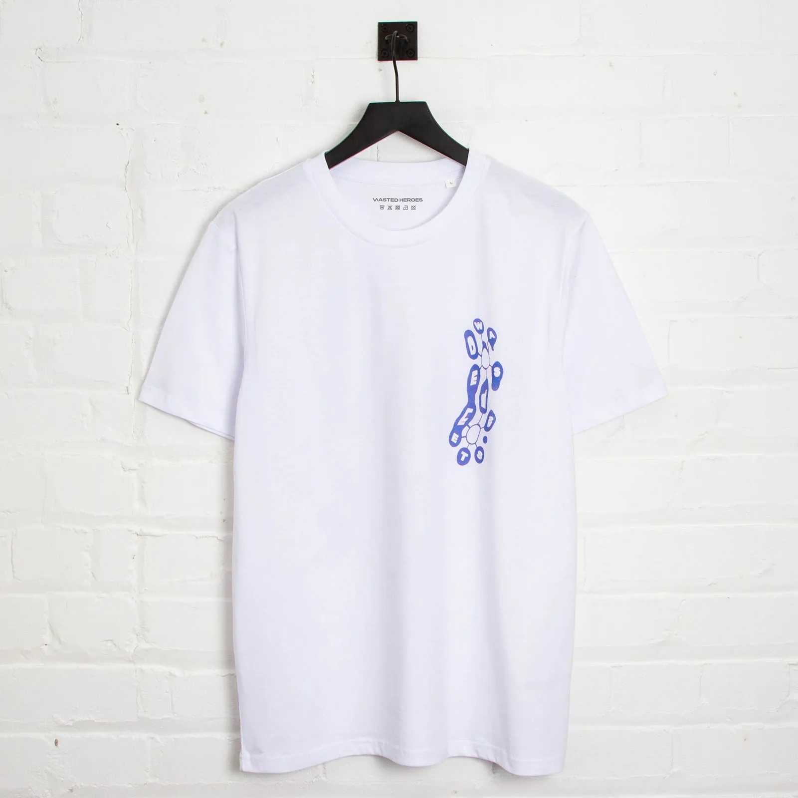 Liquid Logo Back Print - Tshirt - White