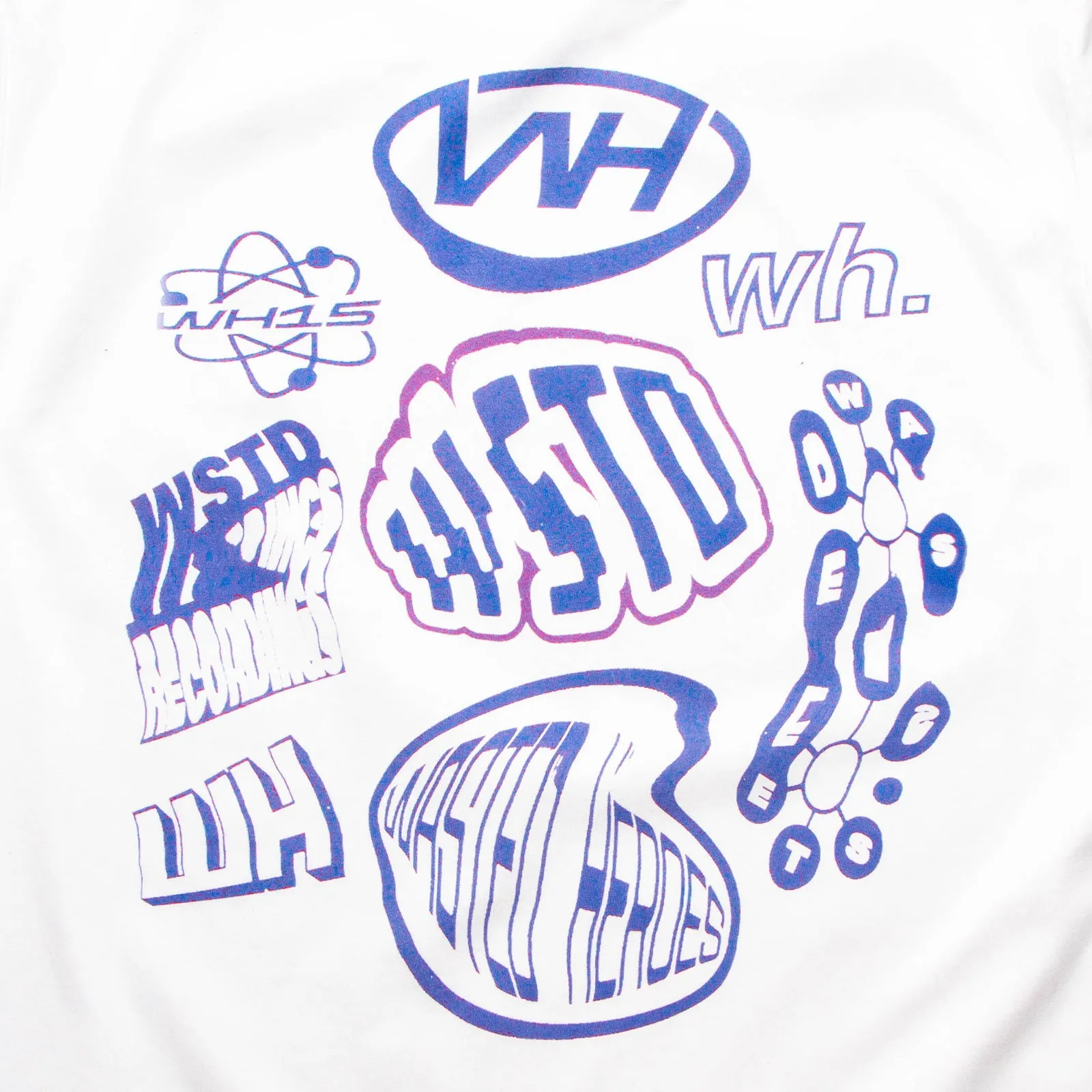 Liquid Logo Back Print - Tshirt - White
