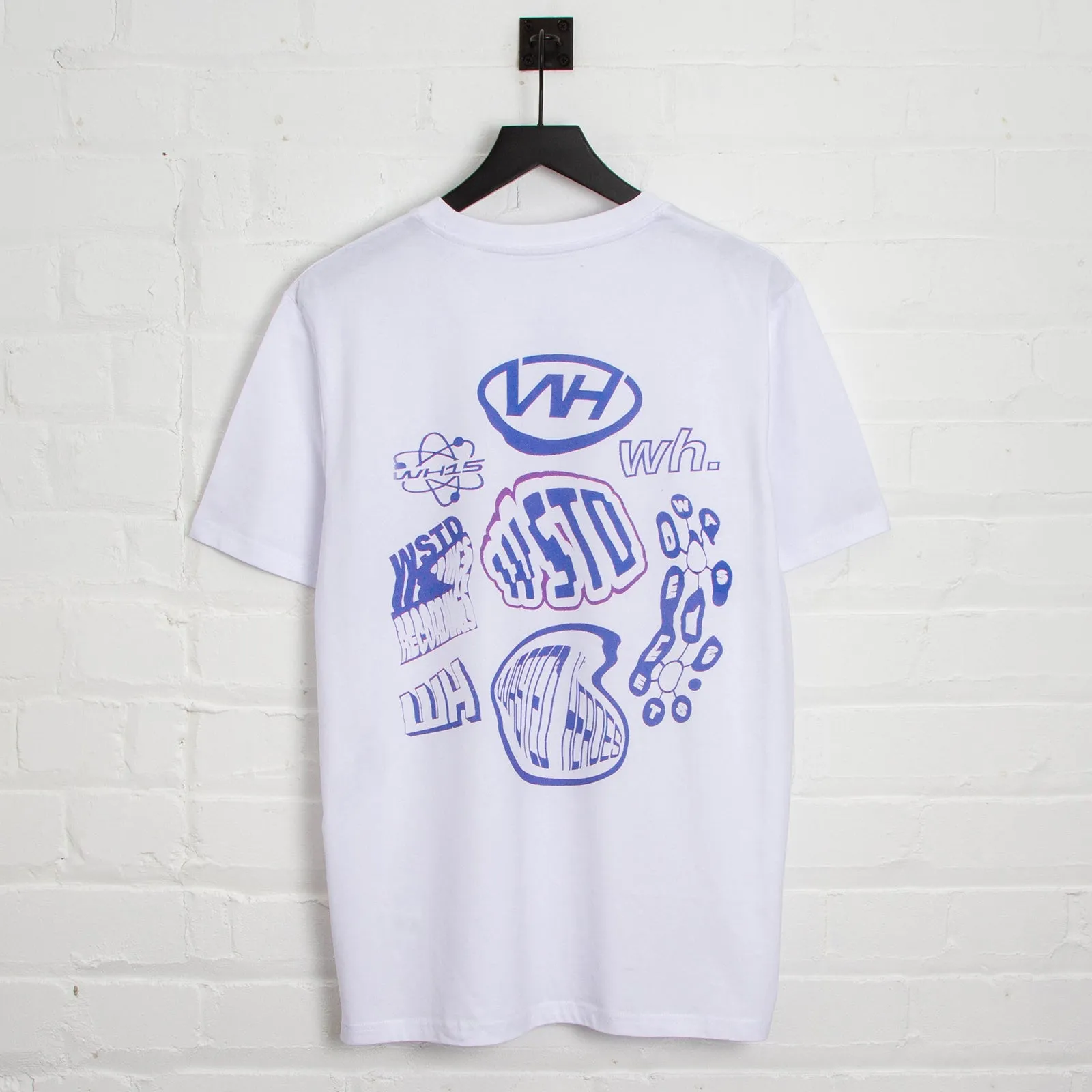 Liquid Logo Back Print - Tshirt - White