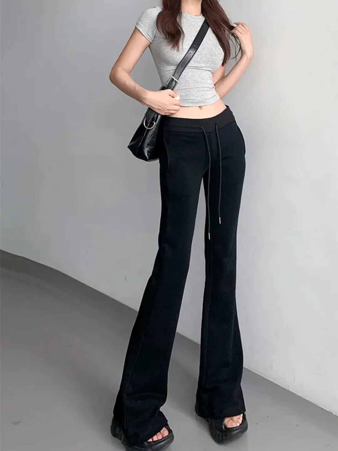 Low Rise Flared Sweatpants