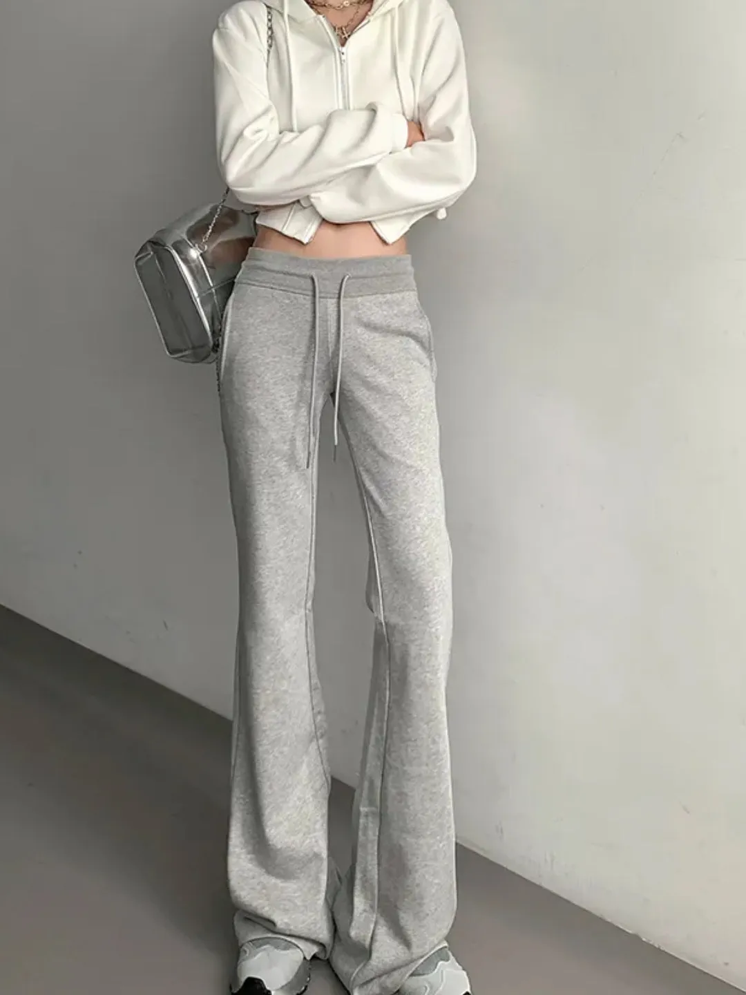 Low Rise Flared Sweatpants