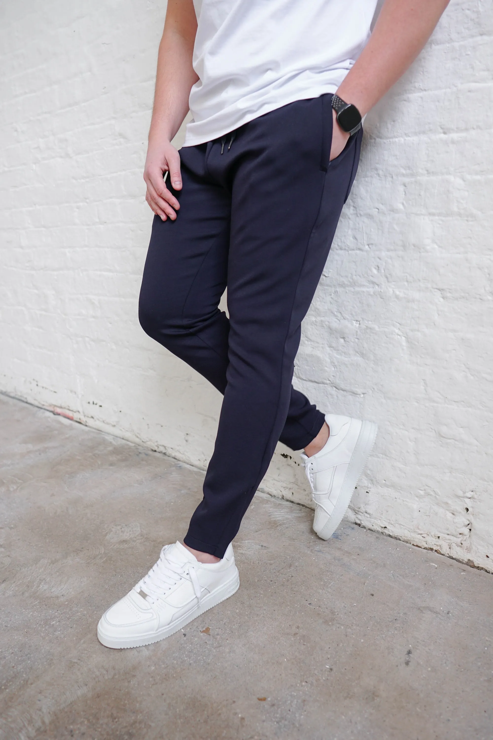 Luxe Aura Joggers In Navy