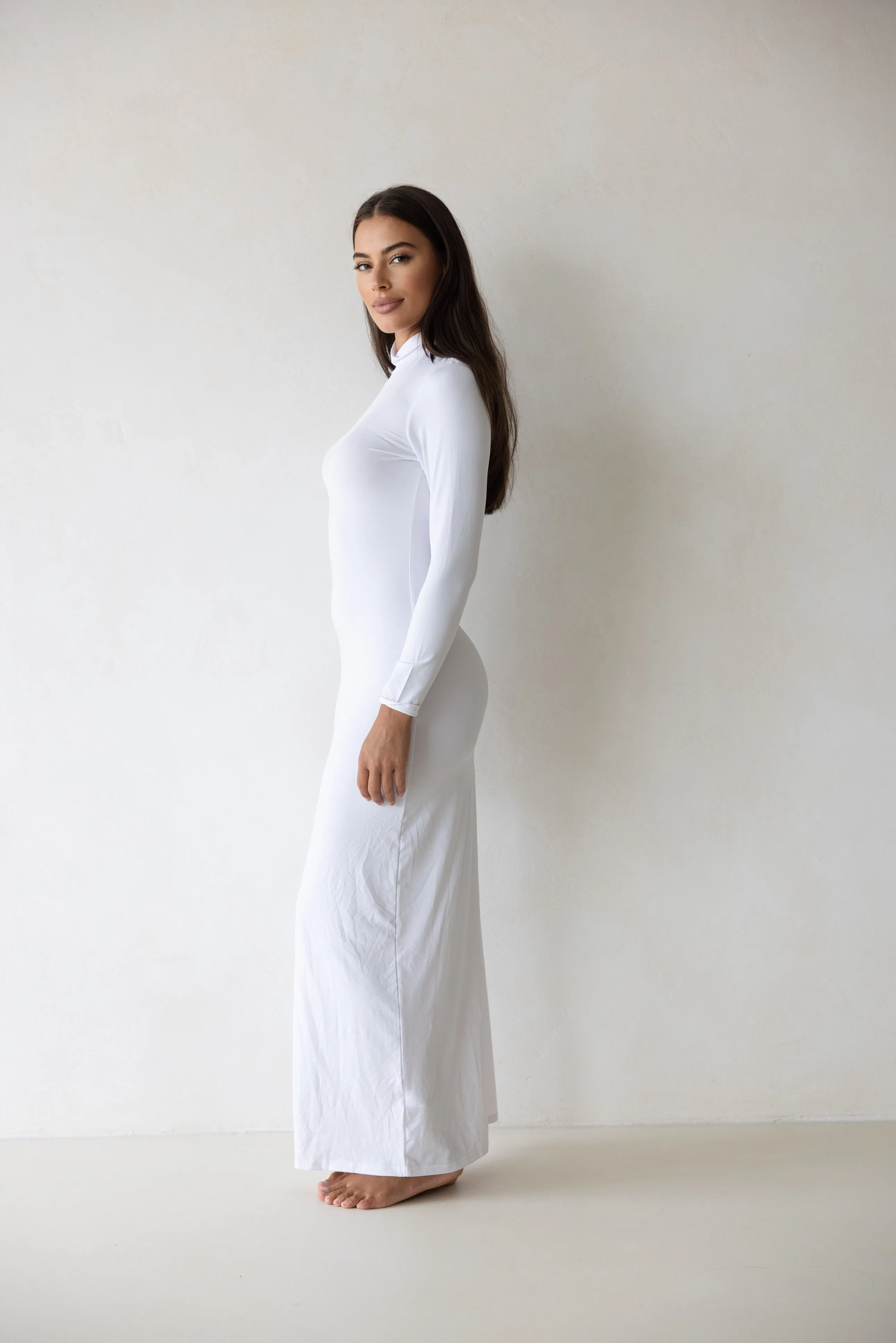 Luxe Slip Dress Snow