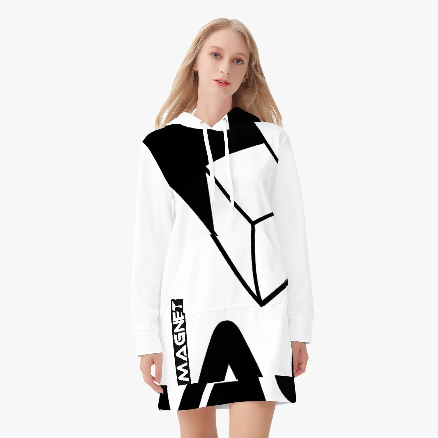 Magnet strong will Women's AOP Hoodie Dress