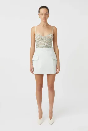 Majorelle Floral Print Bodysuit