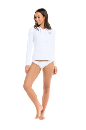 Mandie Hoodie Rashguard - Snow