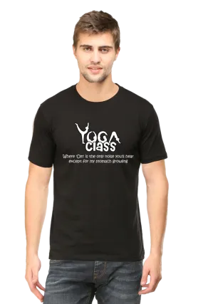 Men Half Sleeves Classic T-Shirt - Yoga Class