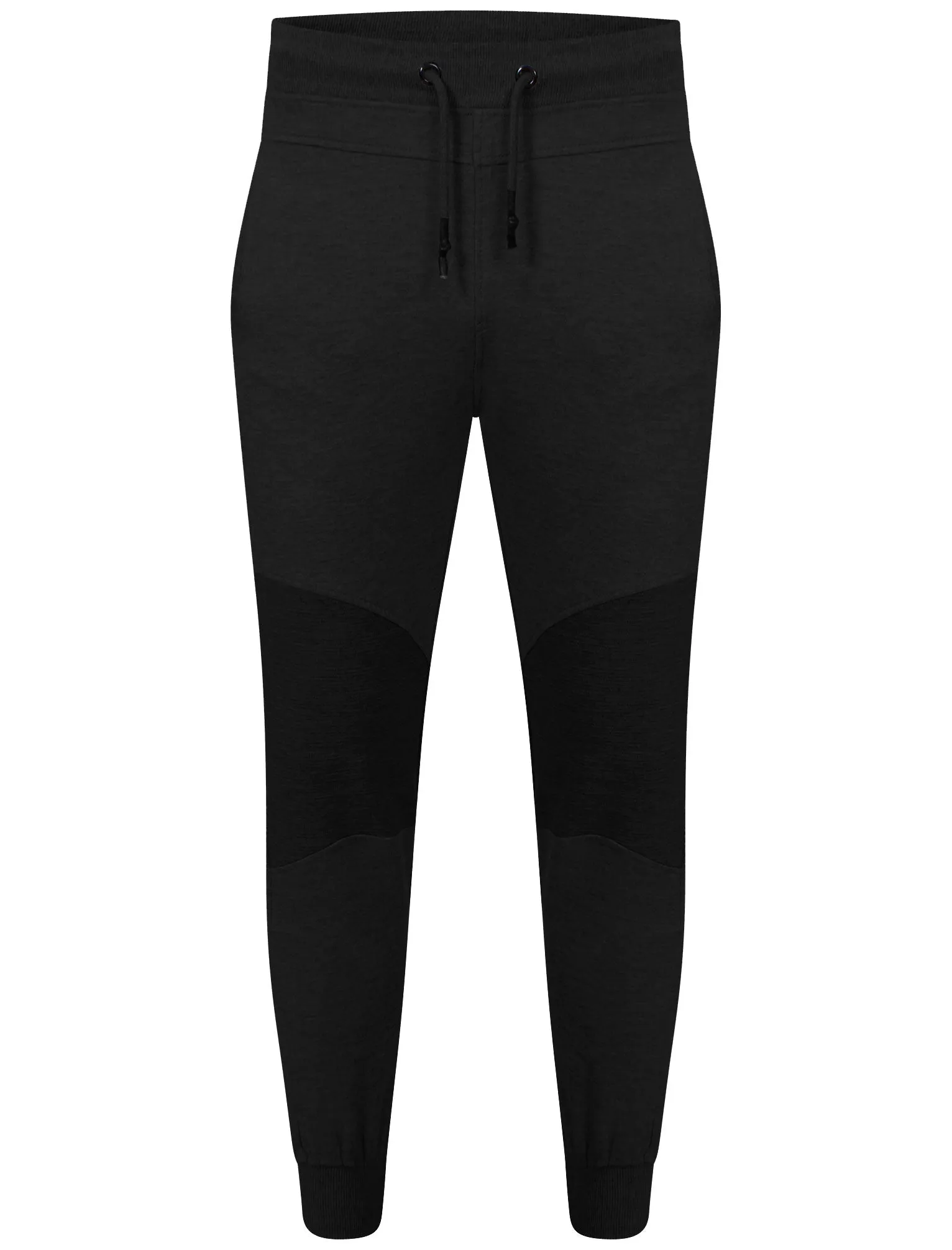 Mens Brendon Qutory Cuffed Joggers in Black