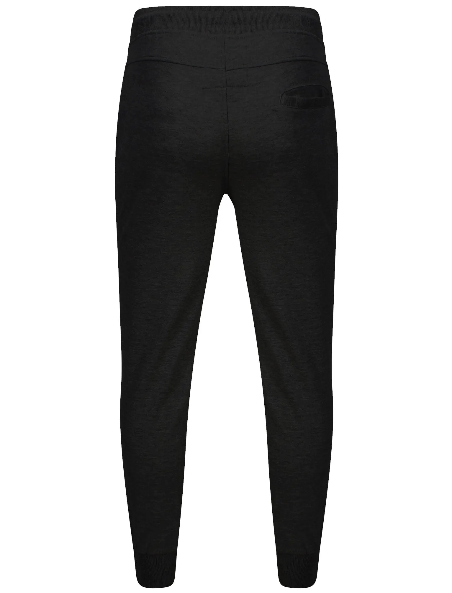 Mens Brendon Qutory Cuffed Joggers in Black