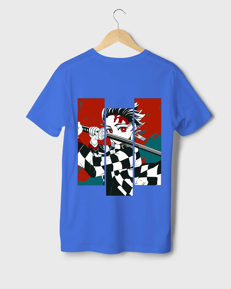 Mens Regular Tshirt Anime Demon Slayer Tanjiro 8