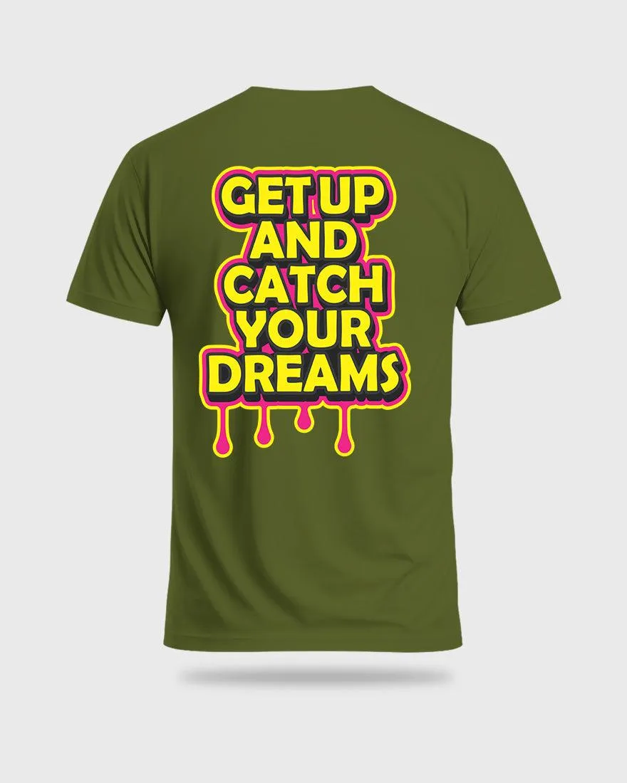 Mens Regular Tshirt Funky Catch Your Dream