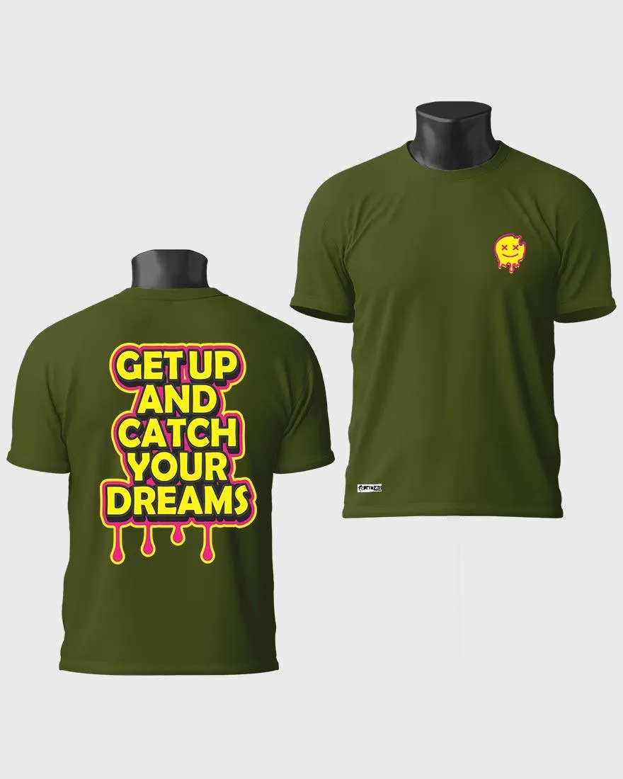 Mens Regular Tshirt Funky Catch Your Dream