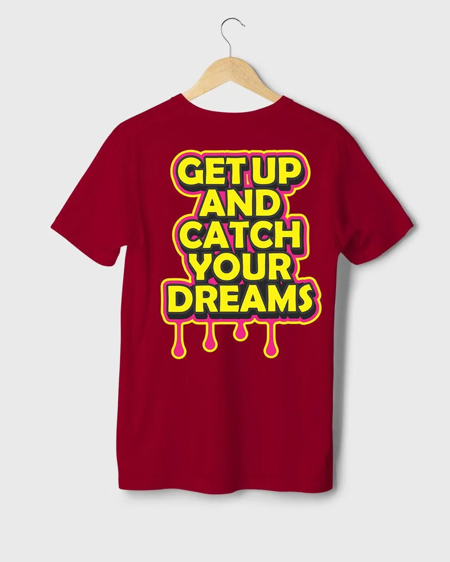 Mens Regular Tshirt Funky Catch Your Dream