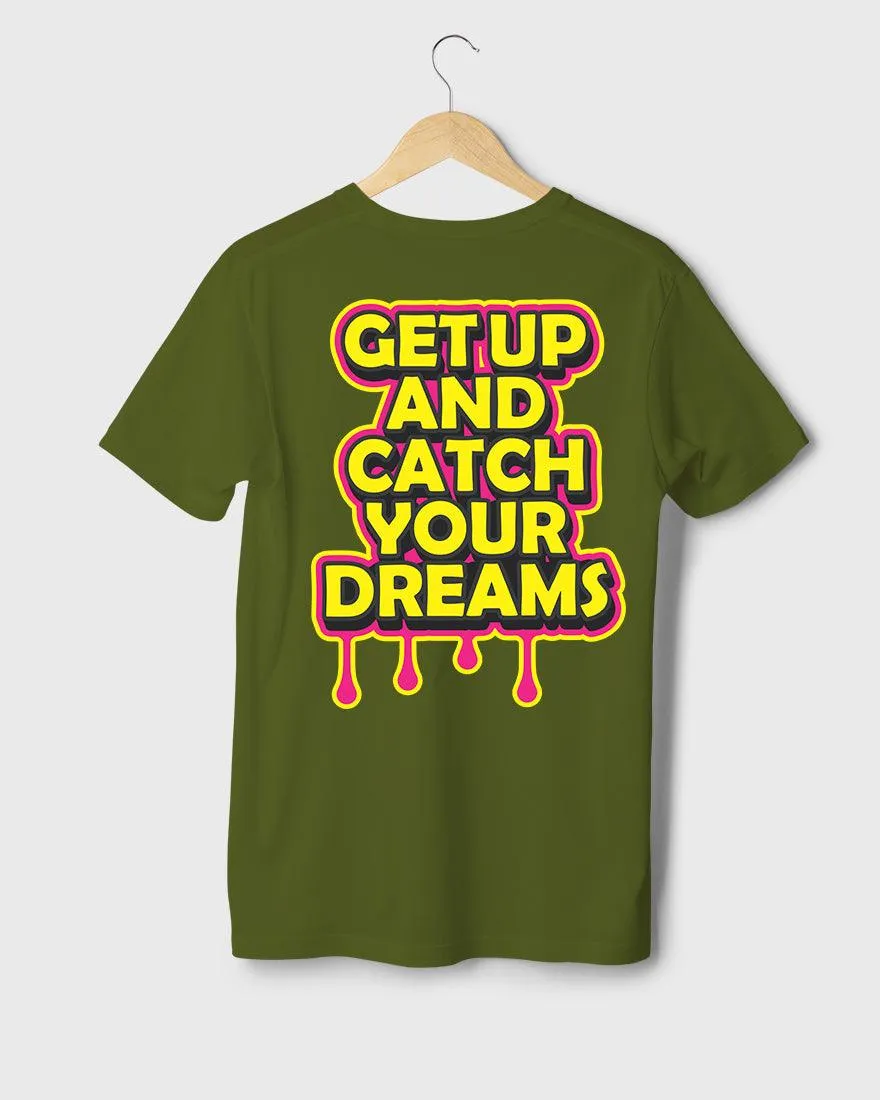 Mens Regular Tshirt Funky Catch Your Dream