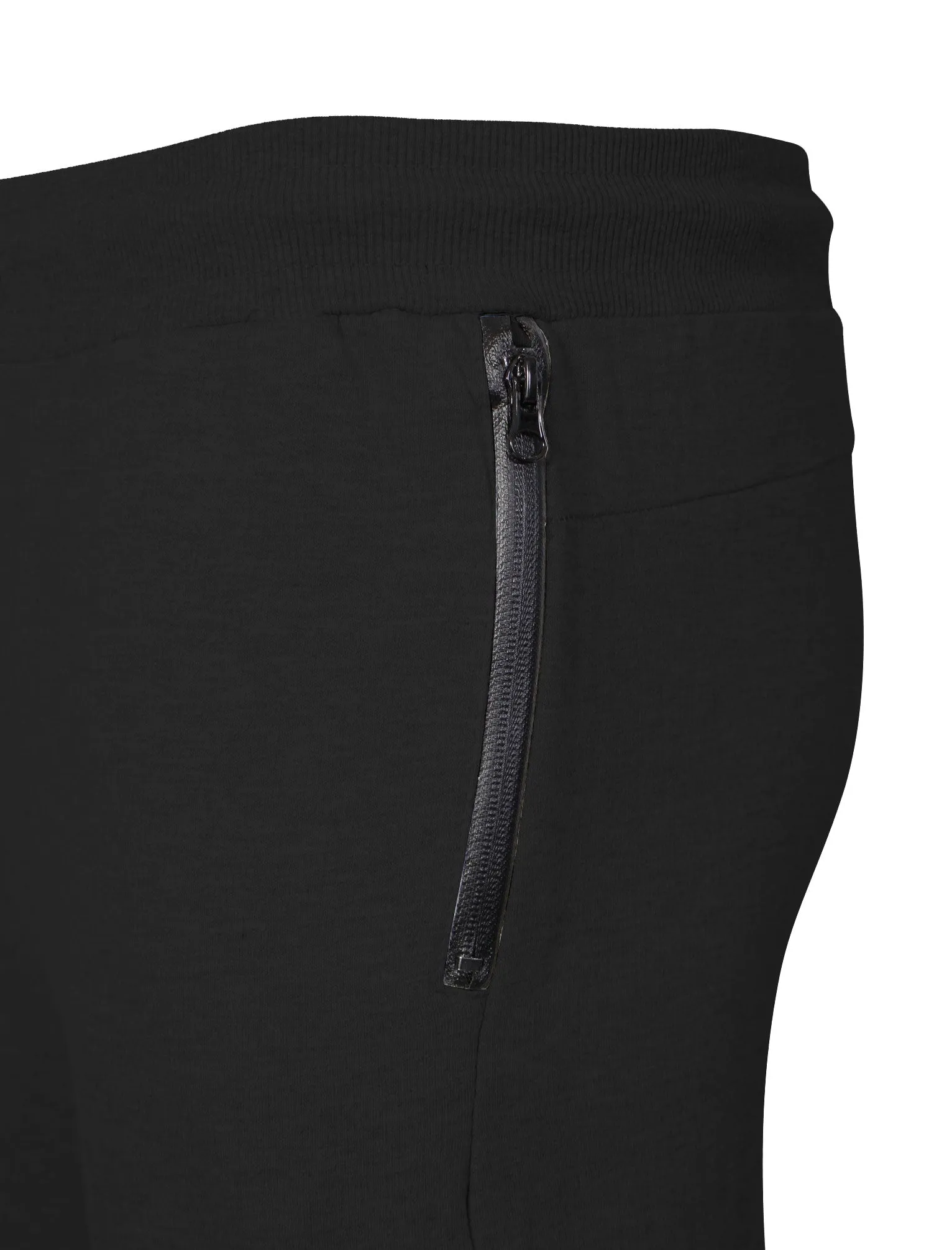 Mens Sammi Skinny Fit Cuffed Joggers in Black