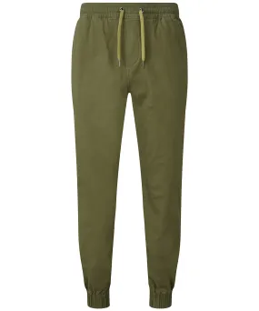 Mens twill jogger | Olive