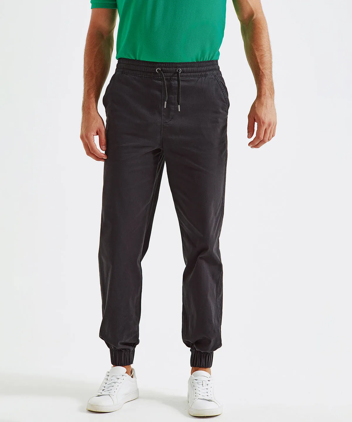 Mens twill jogger | Olive