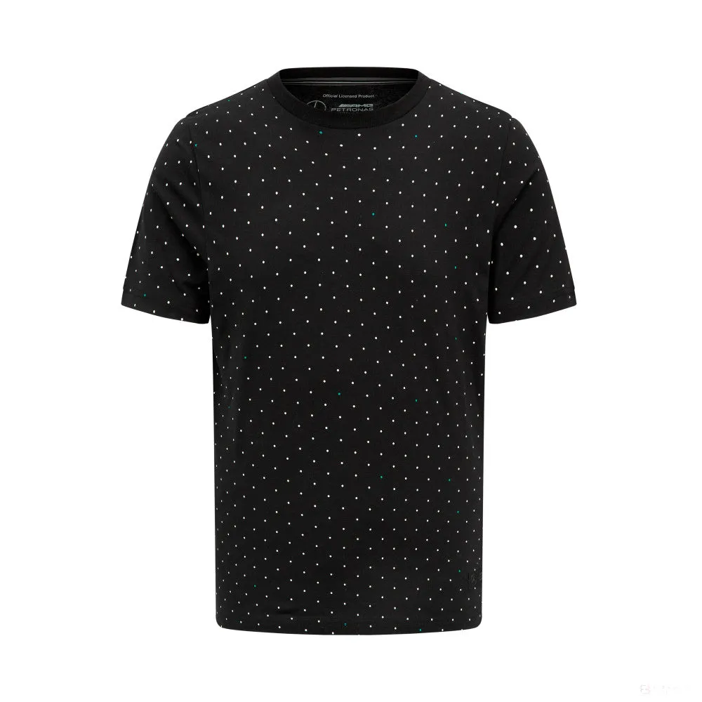 Mercedes Mens Polka Dot Tee, Black