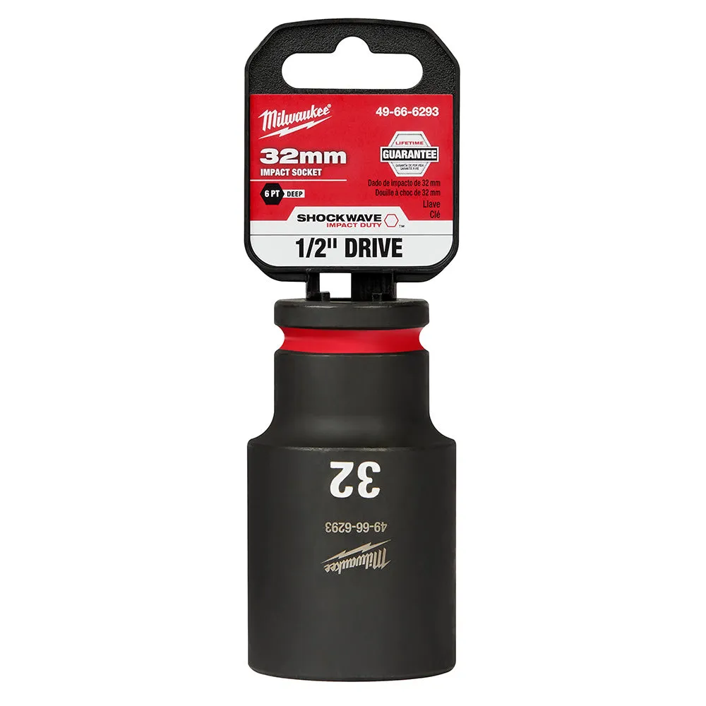 Milwaukee 49-66-6293 SHOCKWAVE Impact Duty™  1/2"Drive 32MM Deep 6 Point Socket