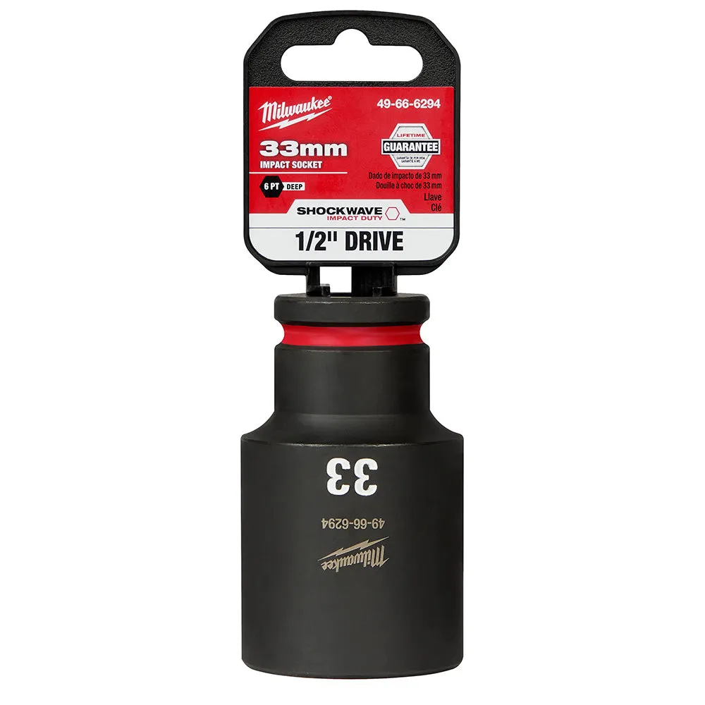 Milwaukee 49-66-6294 SHOCKWAVE Impact Duty™  1/2"Drive 33MM Deep 6 Point Socket
