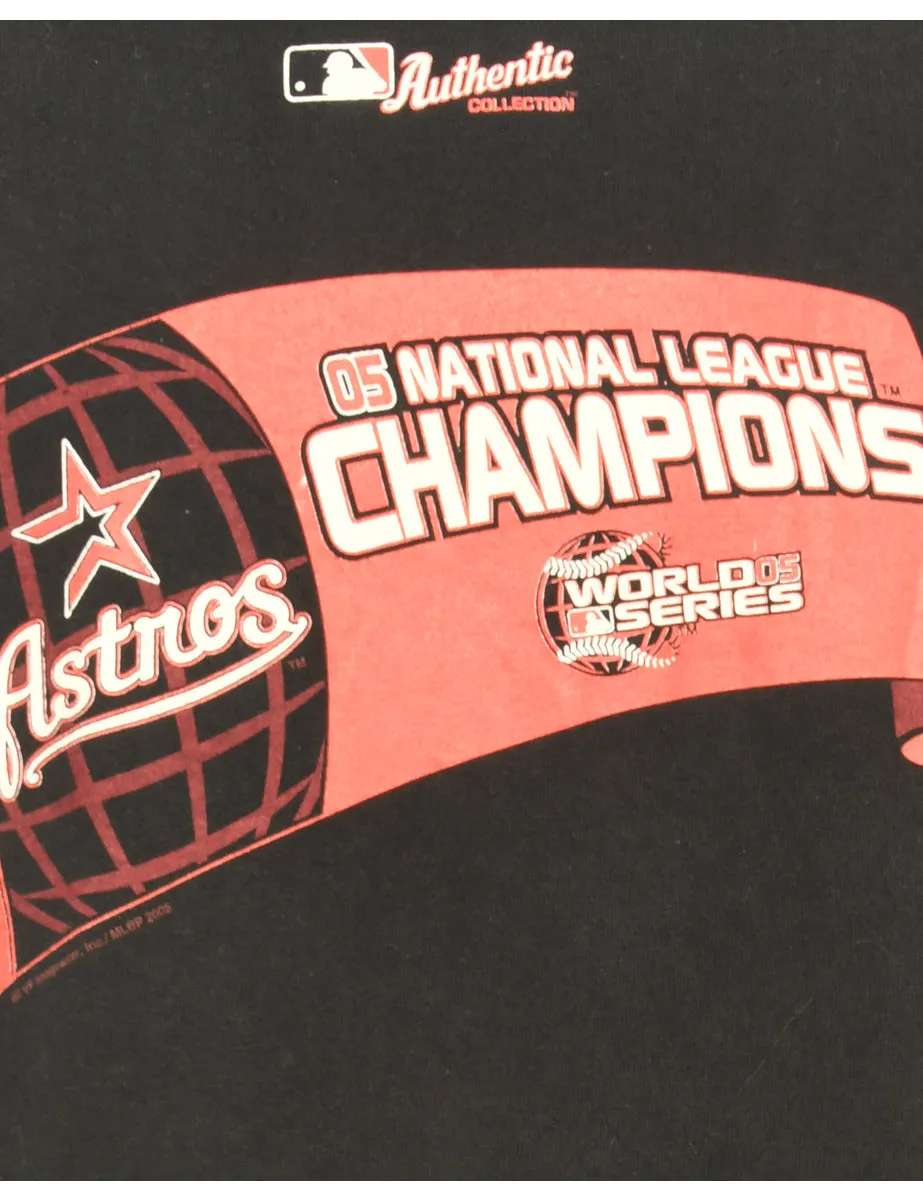 MLB Black Sports T-shirt - L