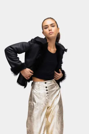 MONSTER JACKET in Black (reversible)