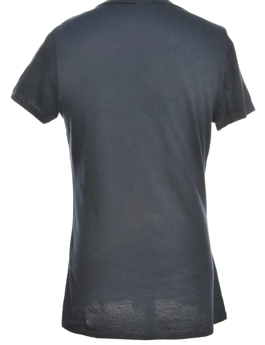 Navy Champion Printed T-shirt - XL