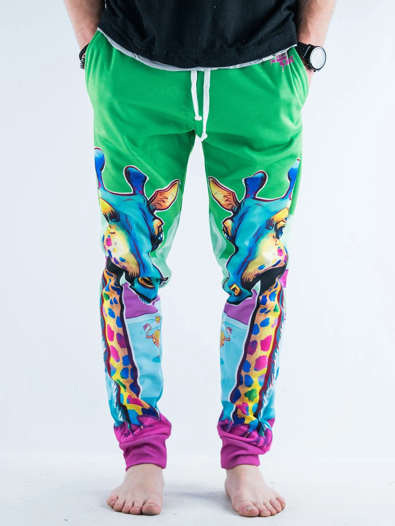 Neon Giraffe Unisex Joggers