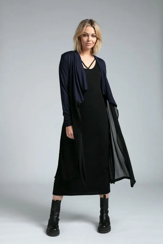 NES Lattice Long Dress- Black