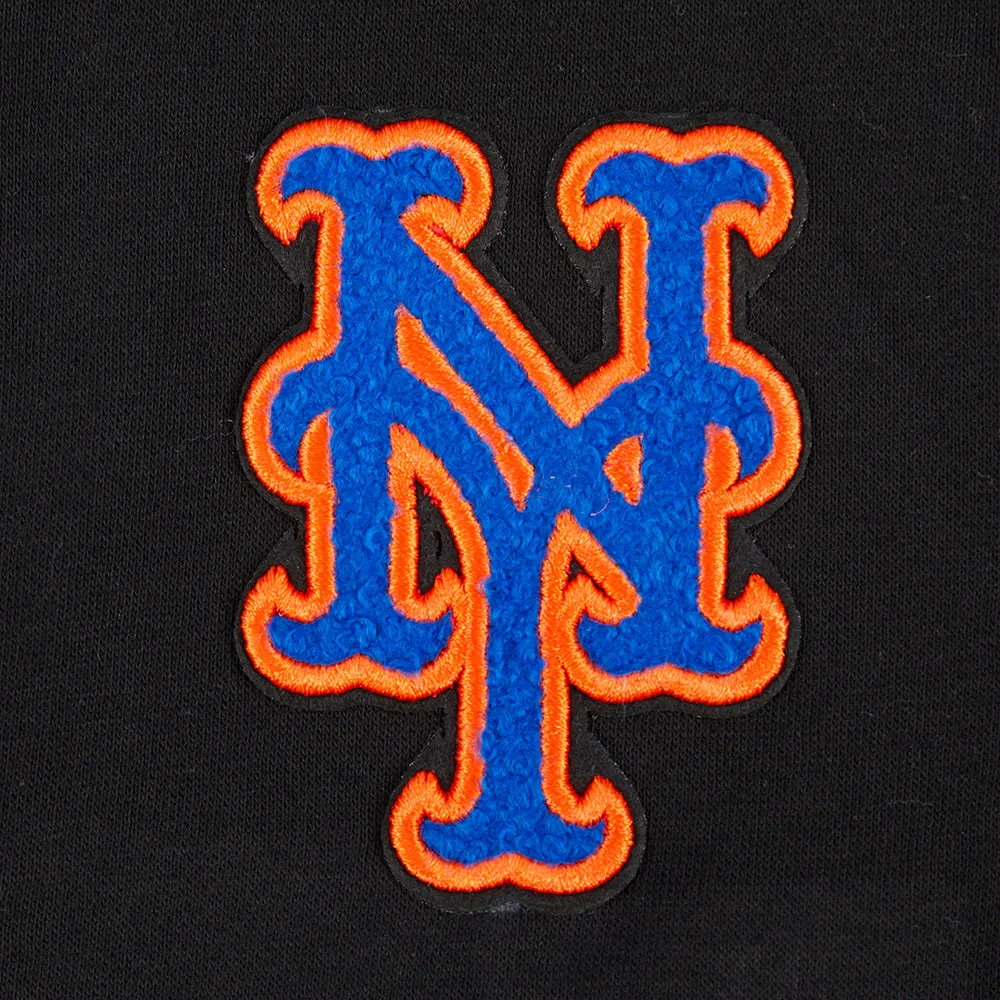 NEW YORK METS CLASSIC TODDLER GIRLS FLC FZ HOODIE (BLACK)
