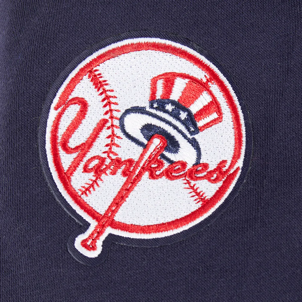 NEW YORK YANKEES CLASSIC BIG GIRLS FLC FZ HOODIE (MIDNIGHT NAVY)