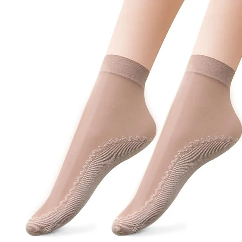 Non-slip cotton socks - silky &amp; comfortable