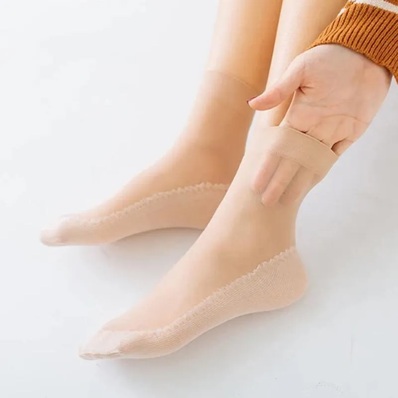 Non-slip cotton socks - silky &amp; comfortable
