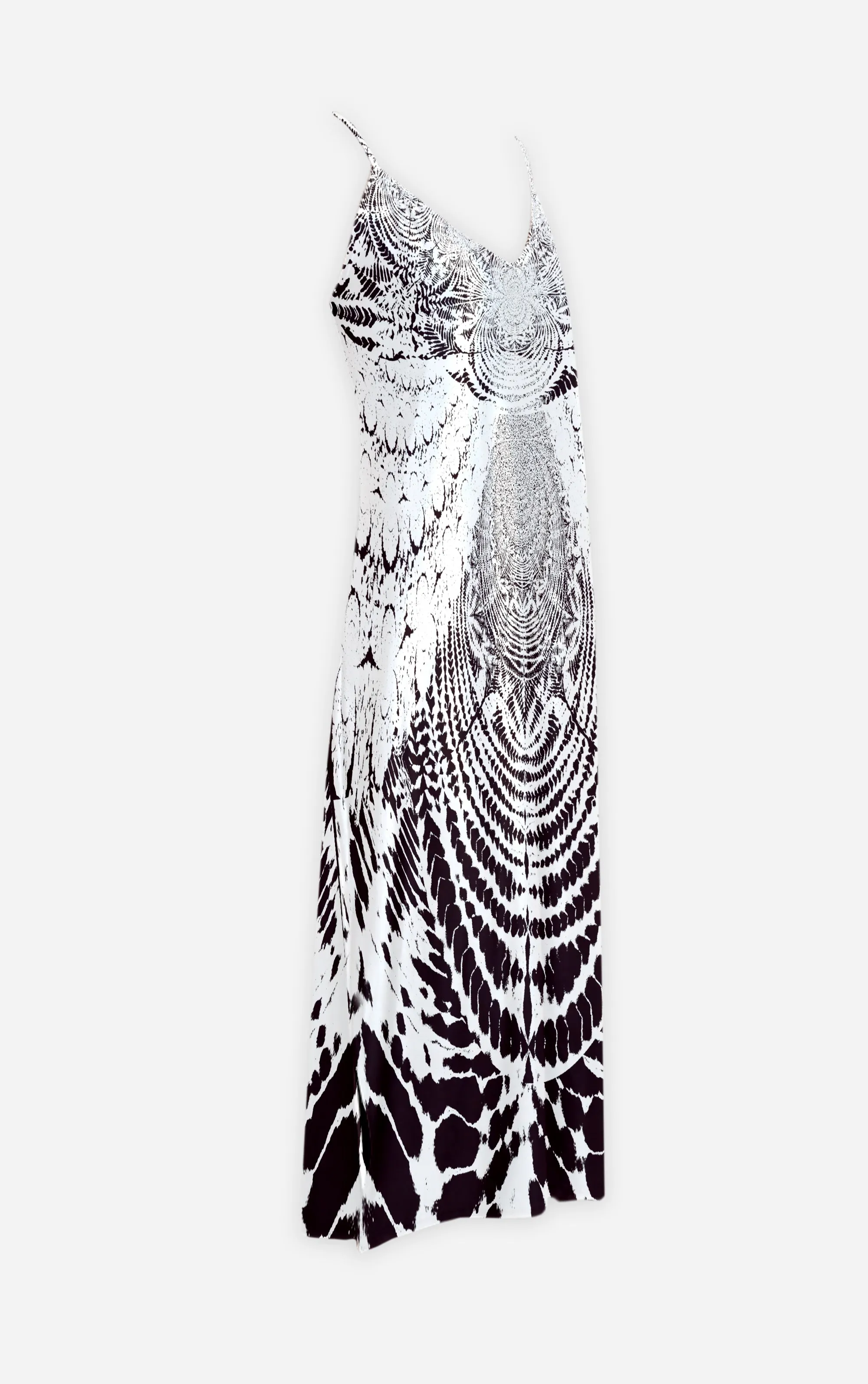 Not Ya Mama's Tie Dye- French Gothic V Neck Slip Dress in Muted Eggplant Wine | Le Leanian™