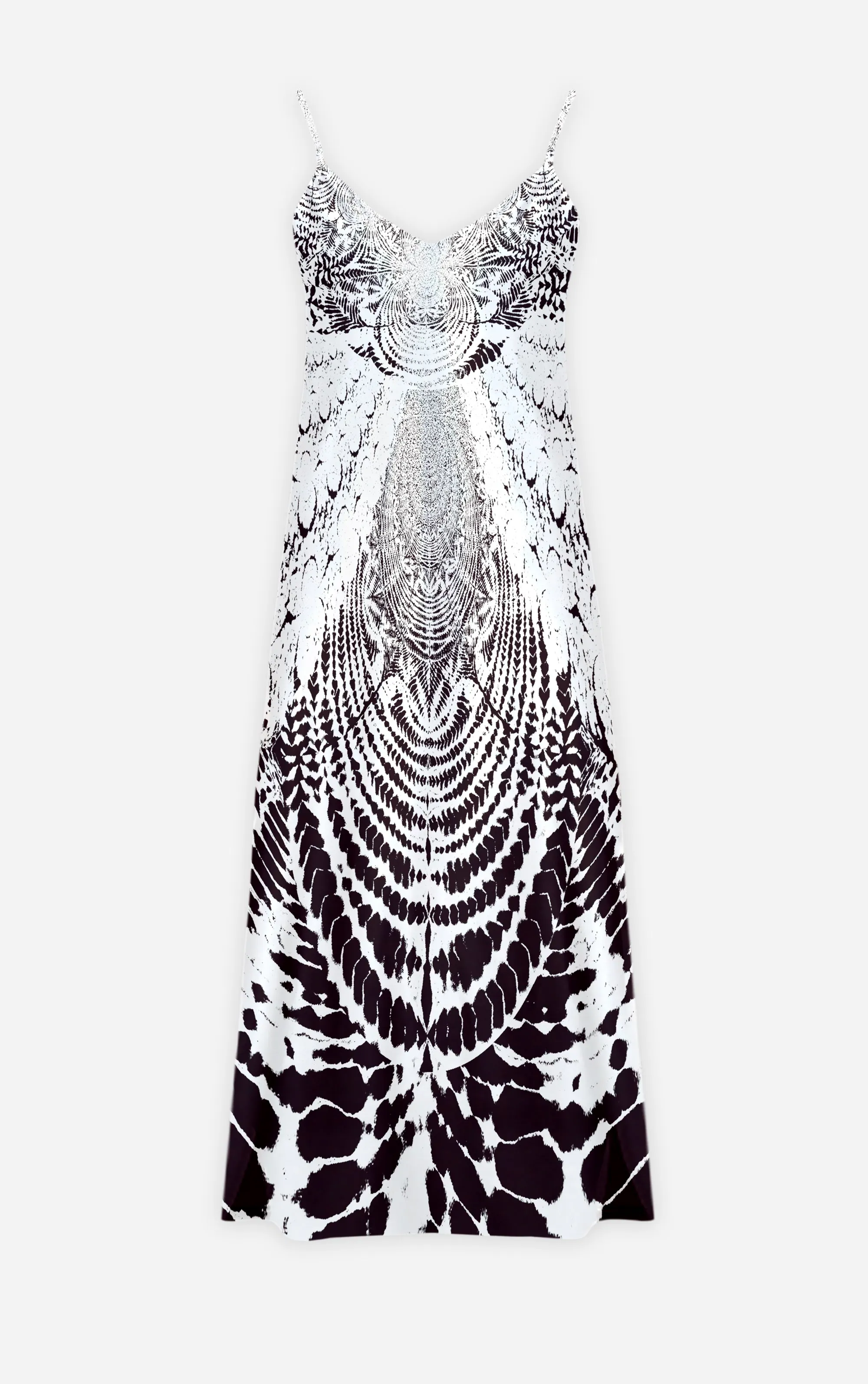 Not Ya Mama's Tie Dye- French Gothic V Neck Slip Dress in Muted Eggplant Wine | Le Leanian™