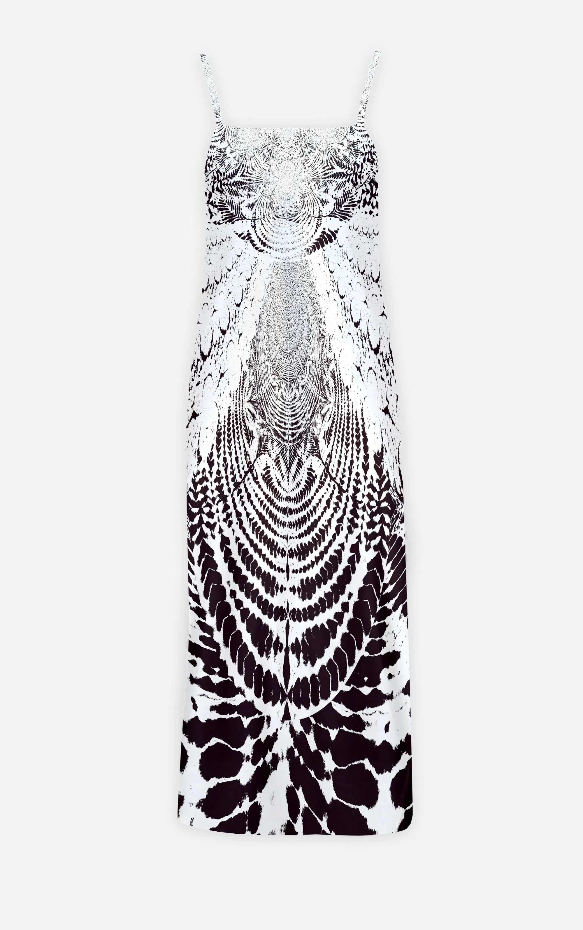 Not Ya Mama's Tie Dye- French Gothic V Neck Slip Dress in Muted Eggplant Wine | Le Leanian™