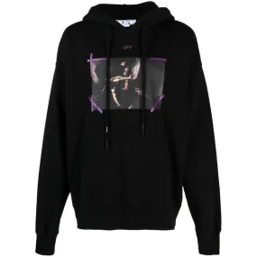 Off-White Arrow Caravaggio Mercy Skate Hood Black Orchid Hoodie