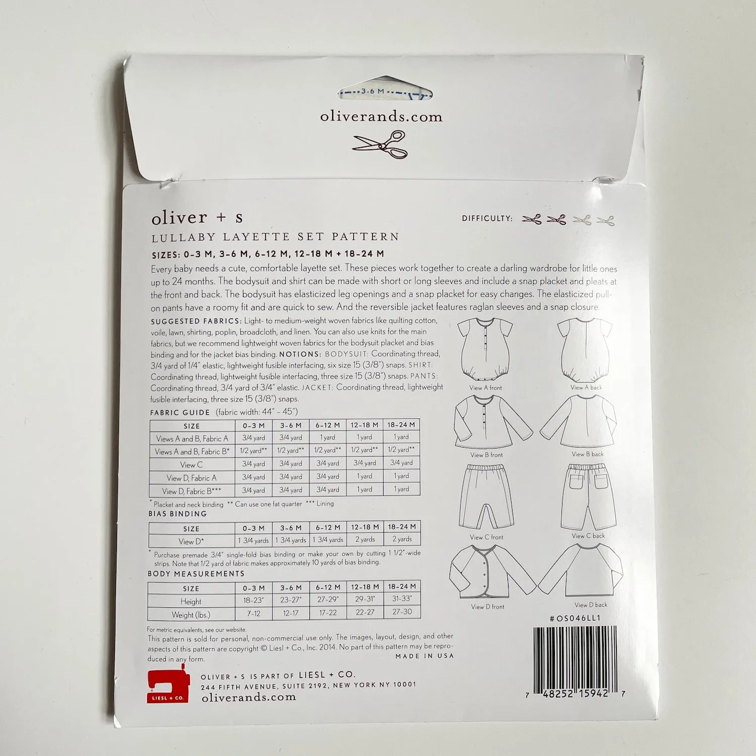 oliver   s Patterns : Lullaby Layette Set Pattern