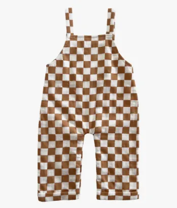 Organic Phoenix Overall - Sundae Checkerboard