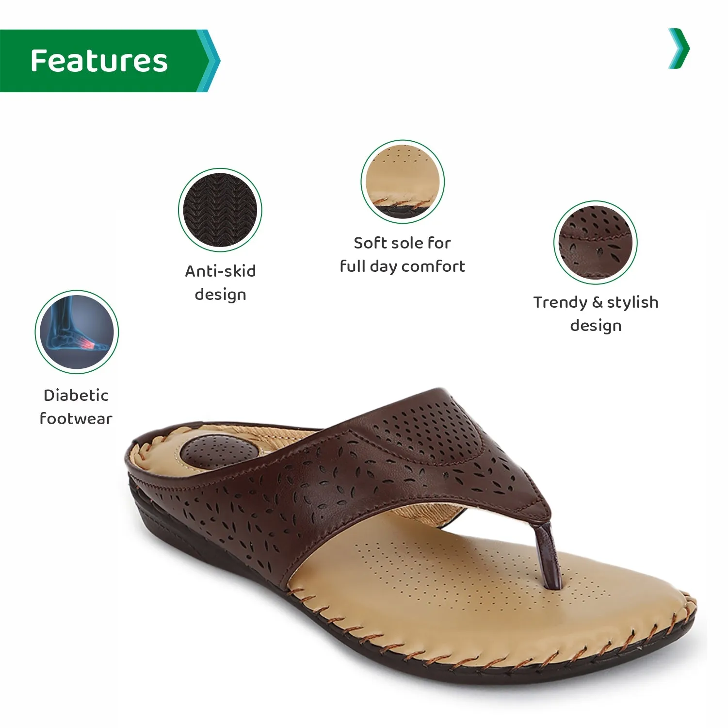ORTHO JOY doctor slippers |  Fancy chappal