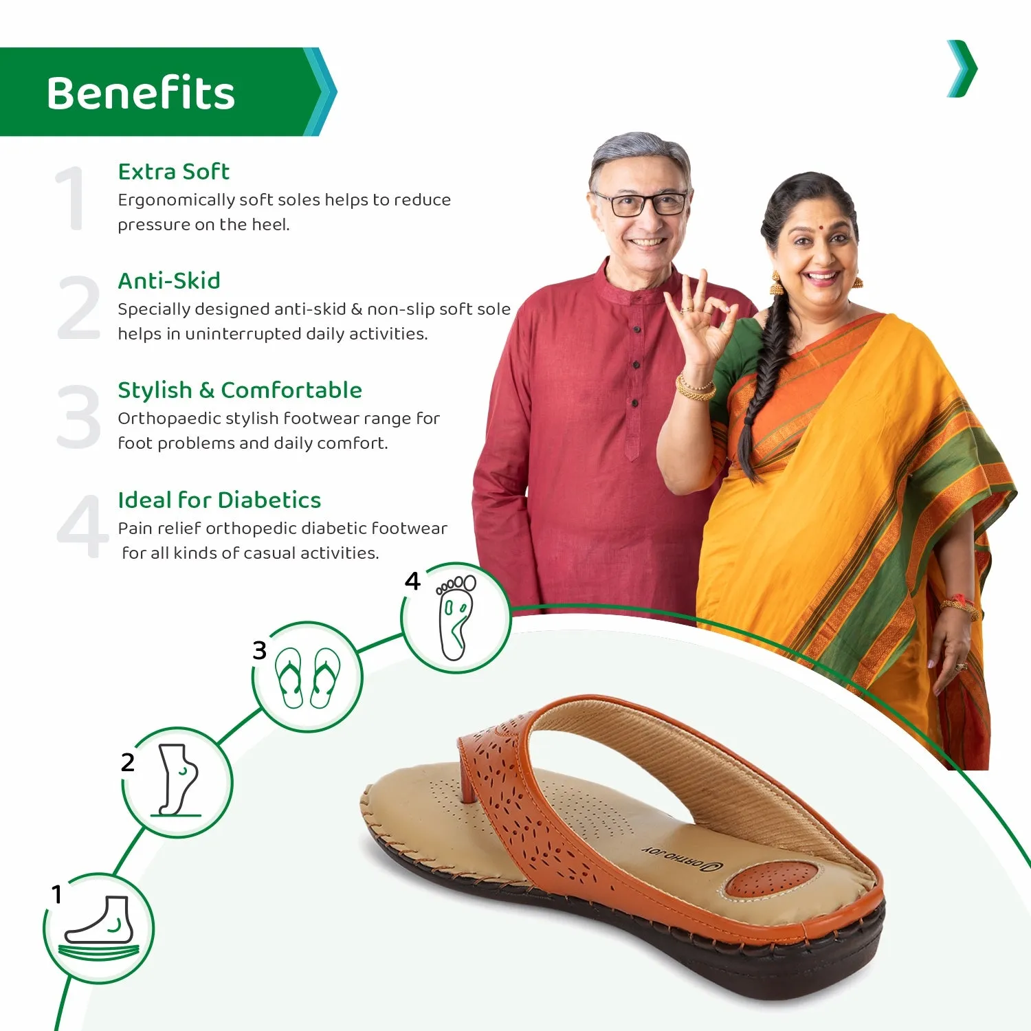 ORTHO JOY doctor slippers |  Fancy chappal