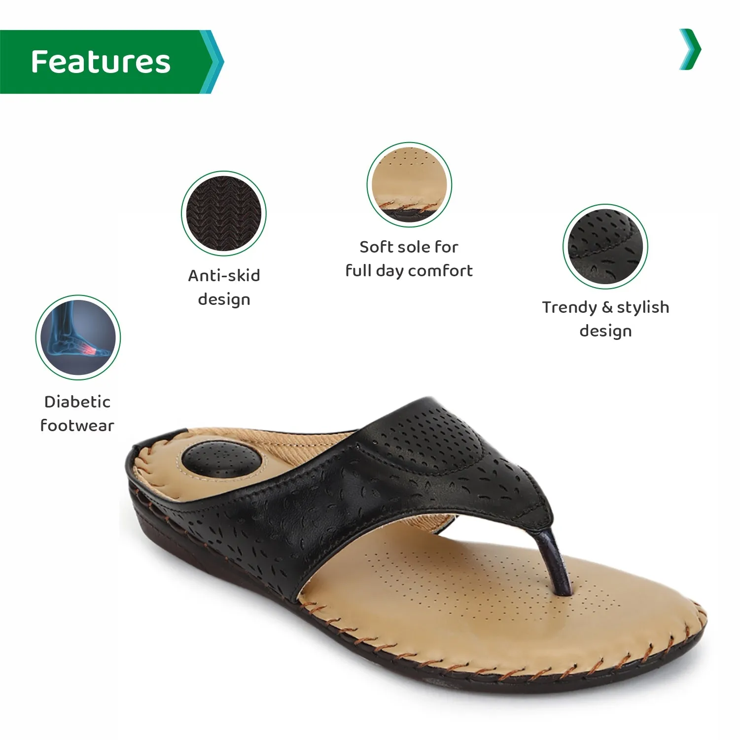 ORTHO JOY doctor slippers |  Fancy chappal