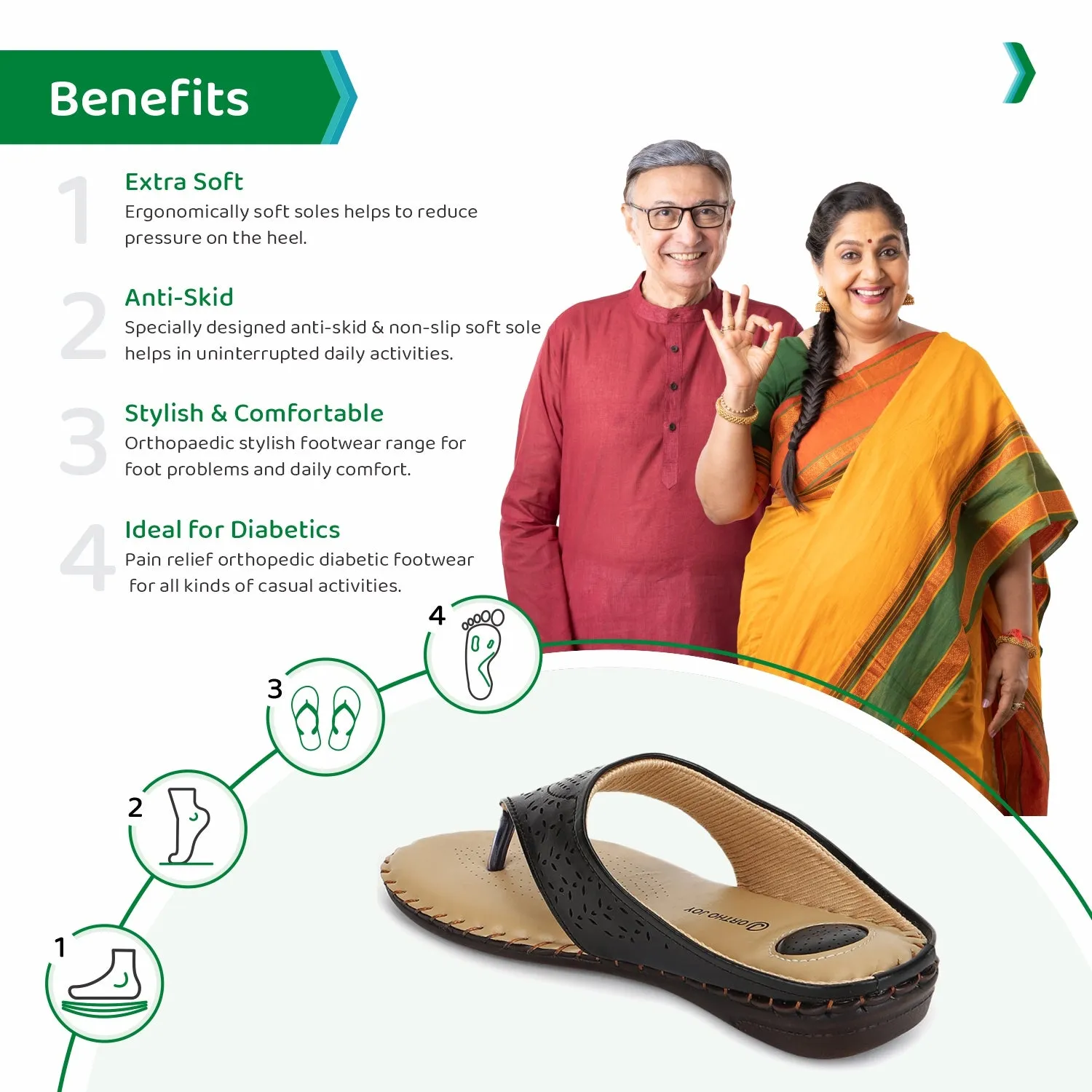 ORTHO JOY doctor slippers |  Fancy chappal