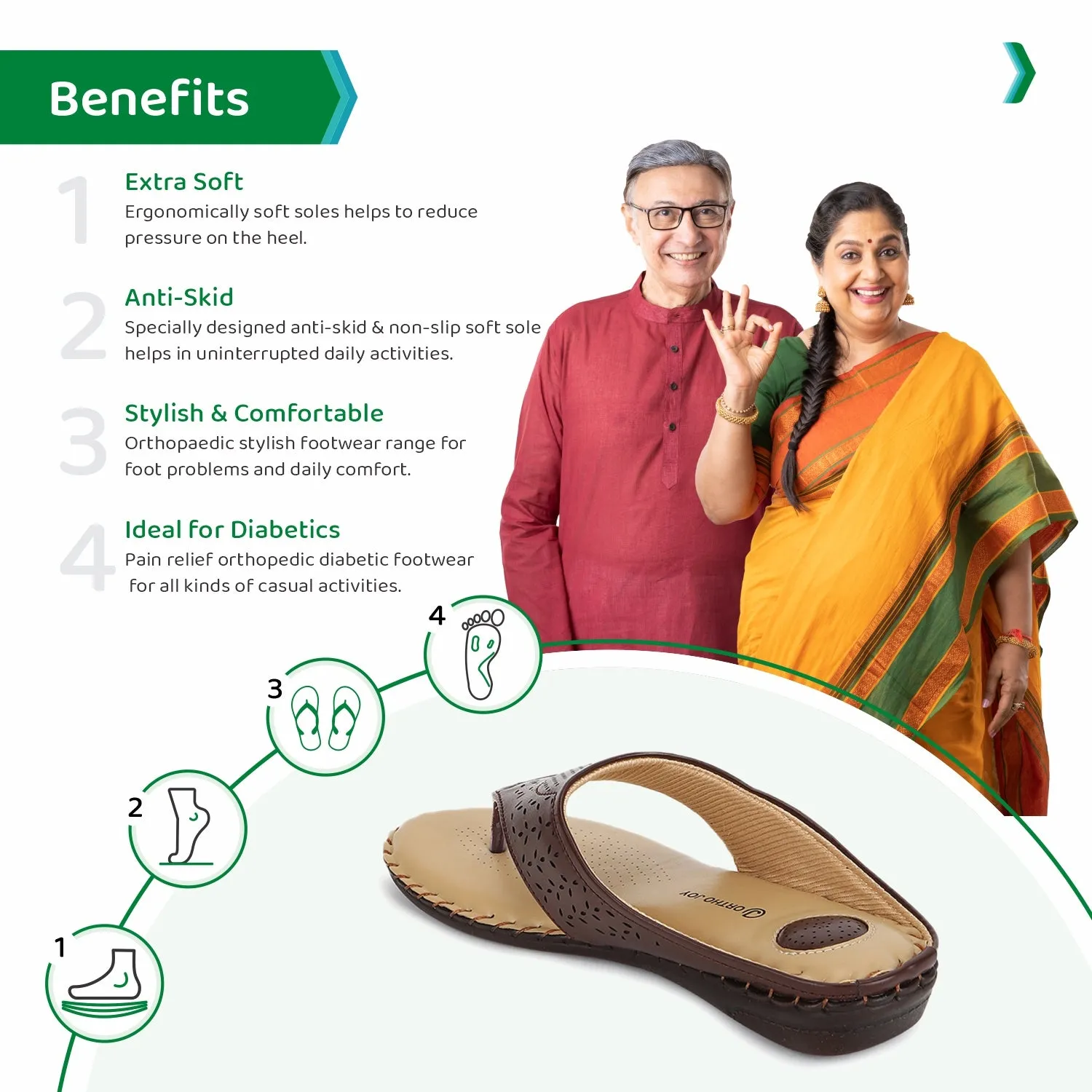 ORTHO JOY doctor slippers |  Fancy chappal