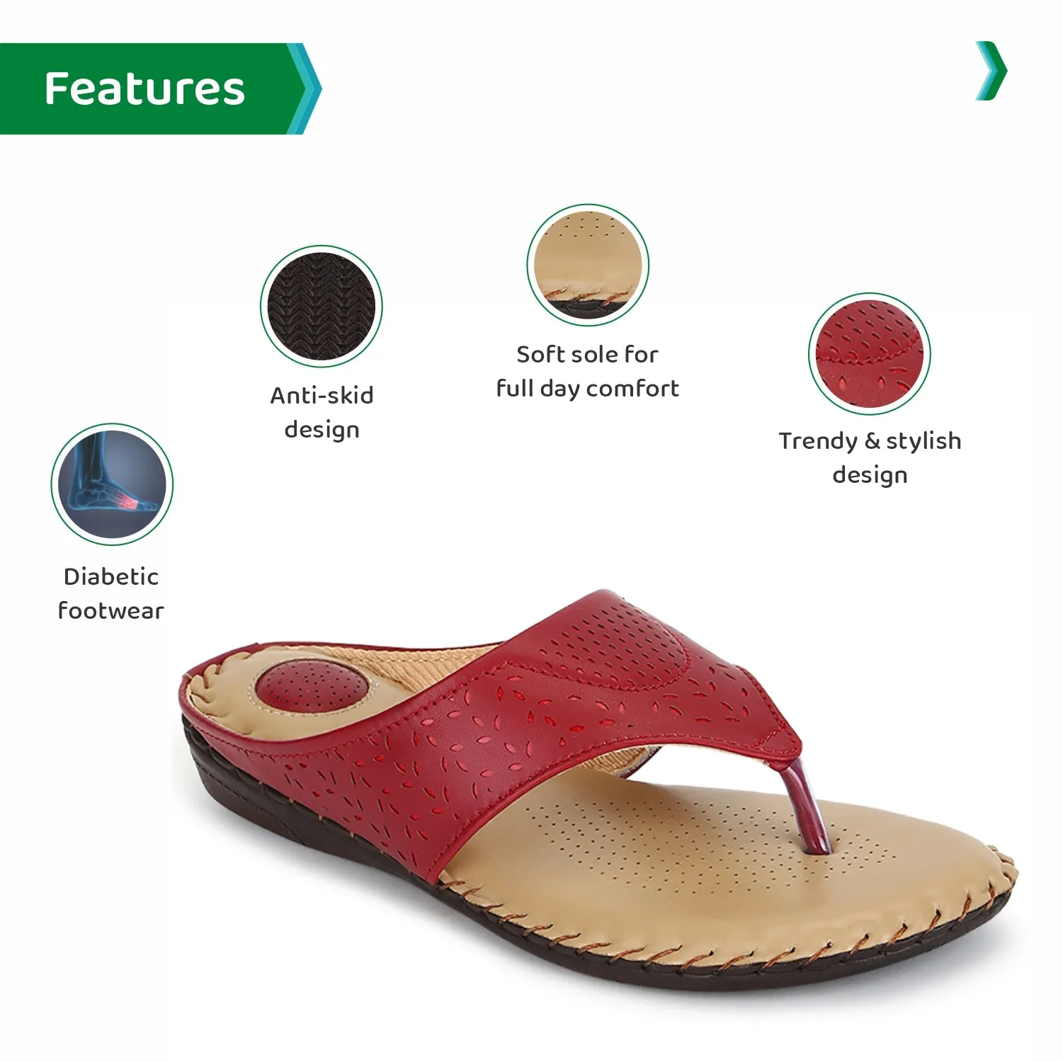 ORTHO JOY doctor slippers |  Fancy chappal