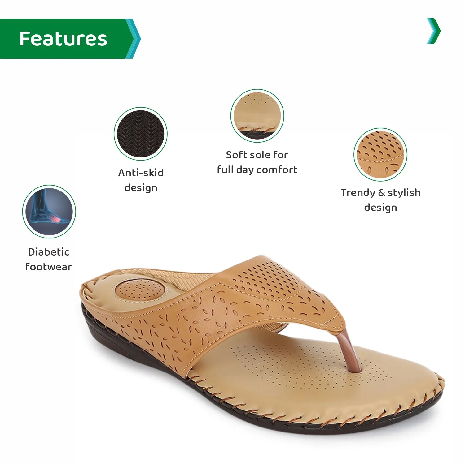 ORTHO JOY doctor slippers |  Fancy chappal