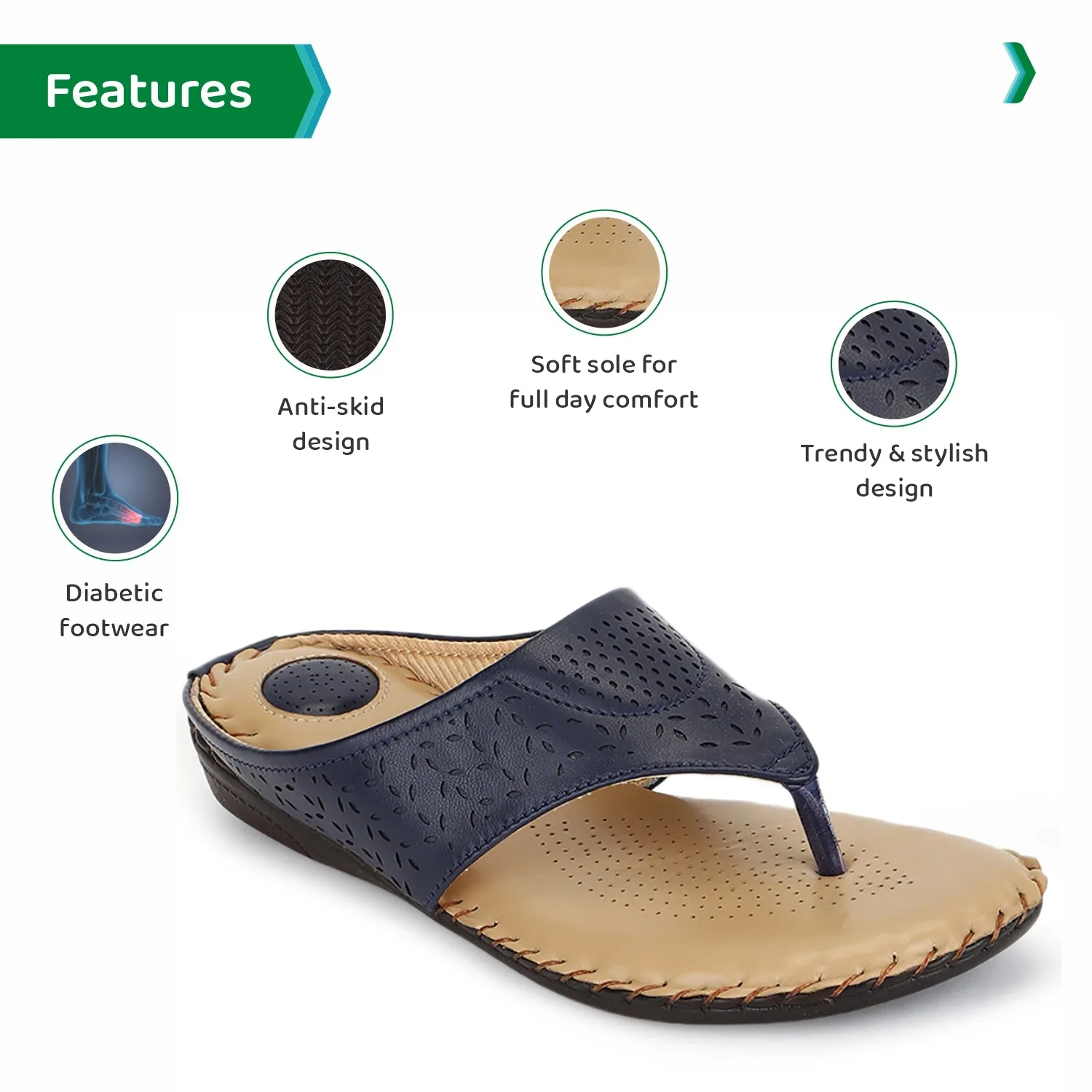 ORTHO JOY doctor slippers |  Fancy chappal