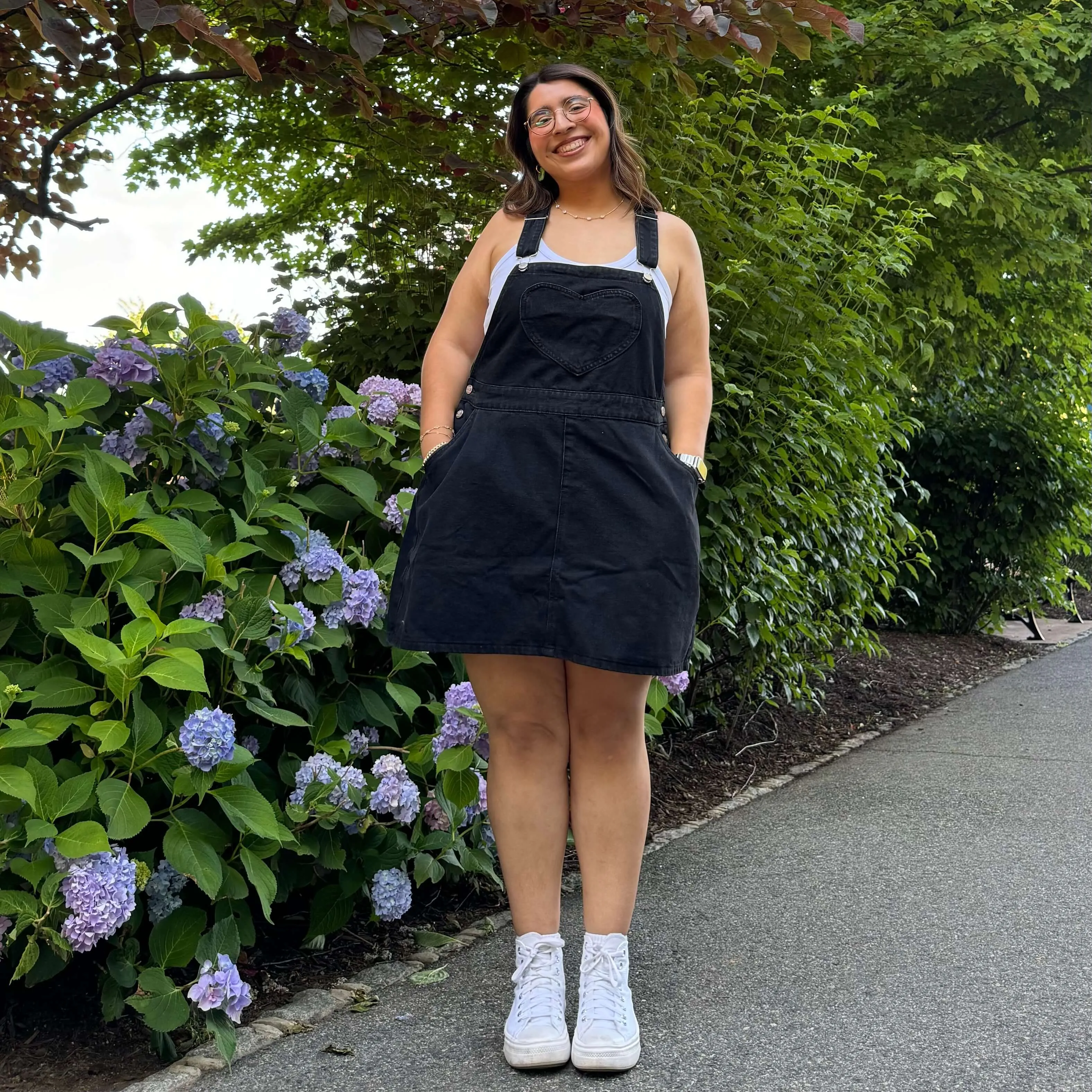 Overall Dress - Black